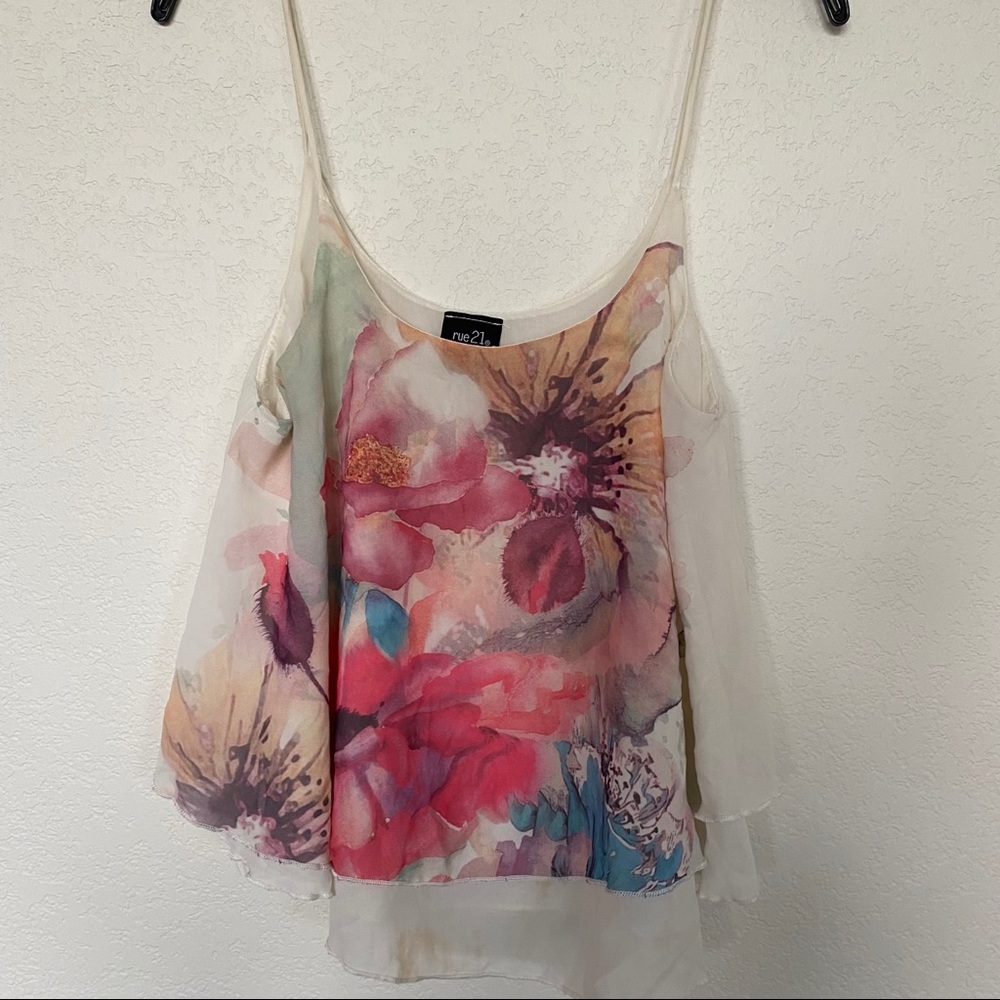 Floral tank top